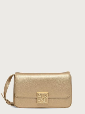 Armani Exchange torebka crossbody damska z imitacji skóry złoty