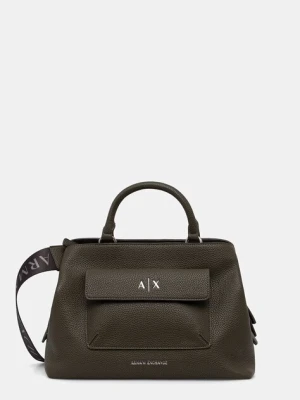 Armani Exchange torebka damska z imitacji skóry zielony