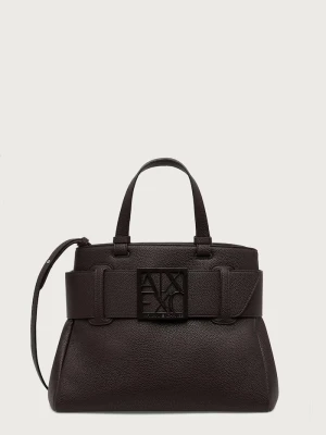 Armani Exchange torebka damska z imitacji skóry brązowy