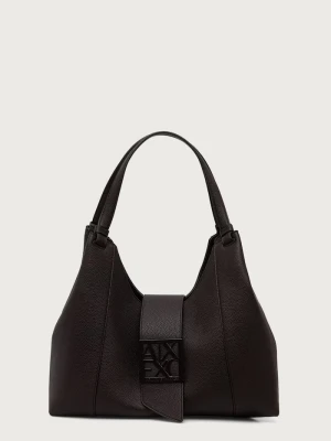 Armani Exchange torebka damska z imitacji skóry brązowy