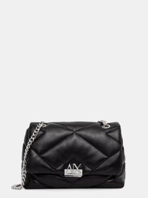 Armani Exchange torebka damska z imitacji skóry czarny