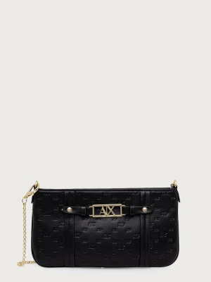 Armani Exchange torebka damska z imitacji skóry czarny