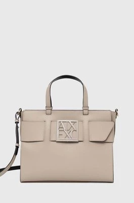 Armani Exchange torebka kolor beżowy 942689 0A874