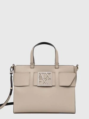 Armani Exchange torebka kolor beżowy 942689 0A874