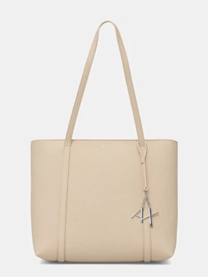 Armani Exchange torebka kolor beżowy 942930 CC726