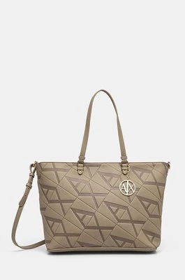 Armani Exchange torebka kolor beżowy 949127 4F784