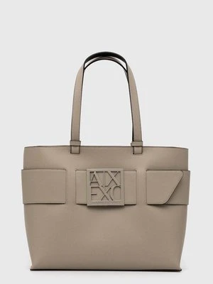 Armani Exchange torebka kolor beżowy 949138 0A874