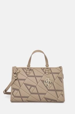 Armani Exchange torebka kolor beżowy 949165 4F784