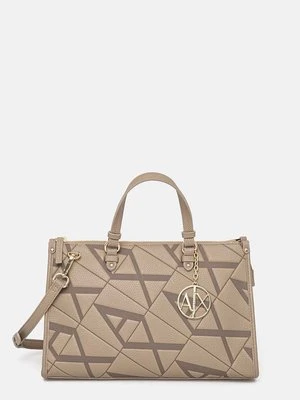 Armani Exchange torebka kolor beżowy 949165 4F784