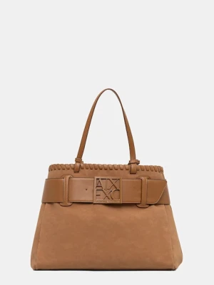Armani Exchange torebka kolor brązowy XW000284 AF12574