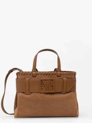Armani Exchange torebka kolor brązowy XW000285 AF12574