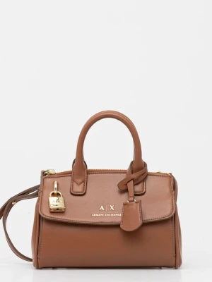 Armani Exchange torebka kolor brązowy XW000395 AF12040