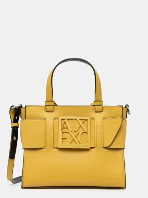 Armani Exchange torebka kolor żółty