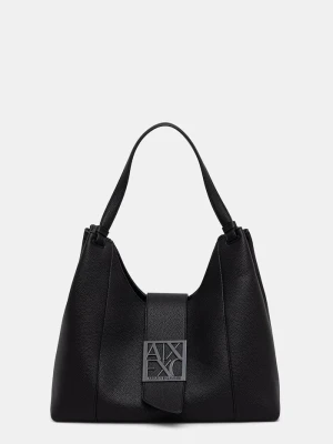 Armani Exchange torebka shopper damska czarny