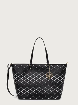 Armani Exchange torebka shopper damska czarny