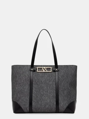 Armani Exchange torebka shopper damska z imitacji skóry
