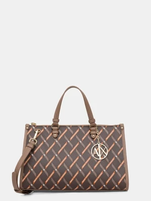 Armani Exchange torebka shopper damska z imitacji skóry