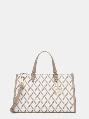Armani Exchange torebka shopper damska z imitacji skóry