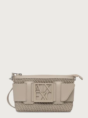 Armani Exchange torebka tote damska z imitacji skóry beżowy