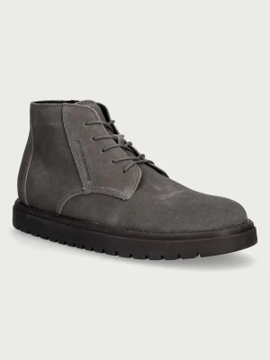 Armani Exchange trzewiki męskie zamszowe beżowy