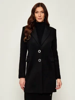 Armani Exchange Wełniany płaszcz