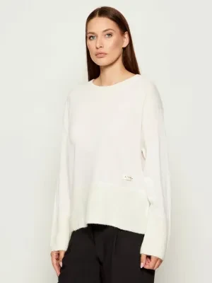 Armani Exchange Wełniany sweter | Relaxed fit