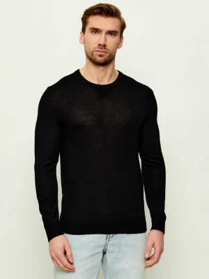 Armani Exchange Wełniany sweter | Slim Fit czarny