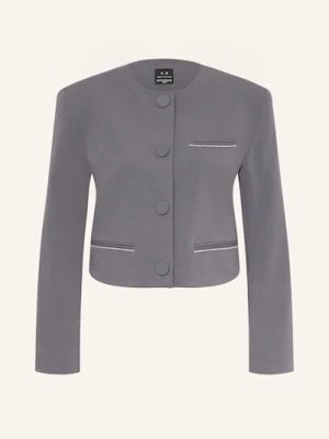 Armani Exchange Żakiet Pudełkowy grau