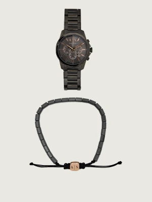 Armani Exchange Zegarek + bransoleta Banks Chronograph