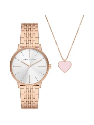 Armani Exchange zegarek i naszyjniki