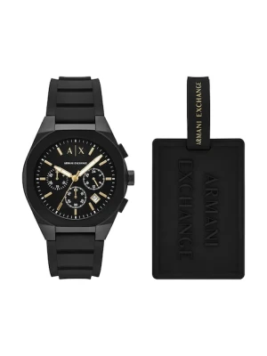 Armani Exchange zegarek i zawieszka bagażowa RAFAEL