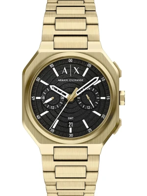 Armani Exchange zegarek męski Beat złoty
