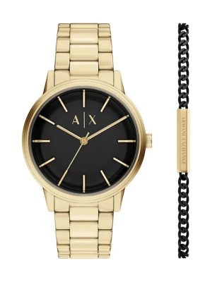 Armani Exchange zestaw zegarek i bransoletka męski Cayde