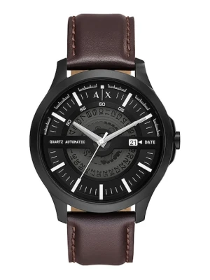 Armani Exchange zegarek męski kolor brązowy