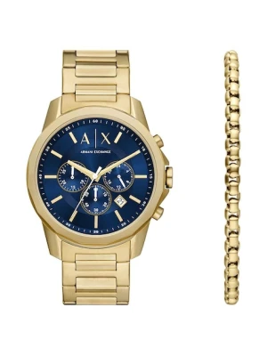 Armani Exchange zegarek męski kolor złoty