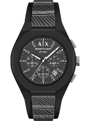 Armani Exchange zegarek męski Sync czarny