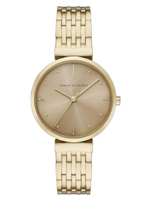 Armani Exchange zegarek ZOE damski kolor złoty AX5916