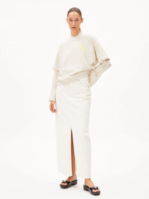 ARMEDANGELS Bluza damska - Bamikaa Kobiety Bawełna (100%) beżowy,