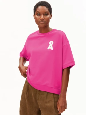 ARMEDANGELS Bluza damska - Bamikaa Kobiety Bawełna (100%) wyrazisty róż,
