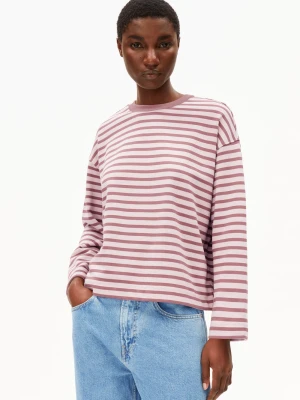 ARMEDANGELS Bluza damska - Frankaa Maarlen Kobiety Bawełna różowy w paski,