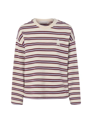 ARMEDANGELS Bluza Kobiety Bawełna (100%) biały | niebieski | czerwony