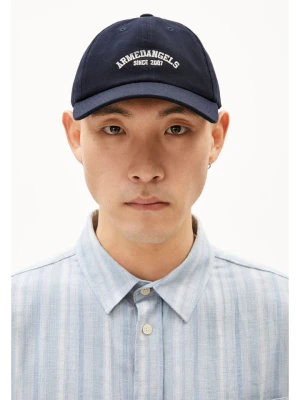 armedangels Czapka "Yenaas Sience 2007" w kolorze granatowym rozmiar: onesize