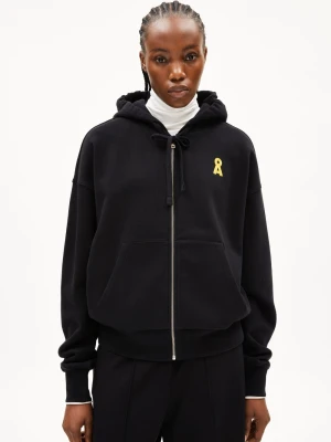 ARMEDANGELS Damska kurtka z kapturem - Iconic Å RixamAA Kobiety Bawełna czarny jednolity,