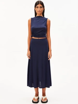 ARMEDANGELS Damska spódnica z dżerseju - Ileniaa Laraa Kobiety Dżersej niebieski,