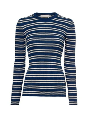 ARMEDANGELS Damski sweter z dzianiny - Alaania Kobiety Bawełna niebieski w paski,