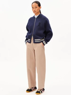 ARMEDANGELS Damskie spodnie materiałowe - Barrel Kobiety Bawełna brązowy jednolity,