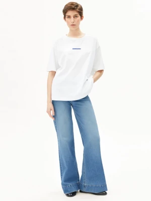 ARMEDANGELS Koszulka damska - Giannaa Chaange Kobiety Bawełna (100%) biały jednolity,