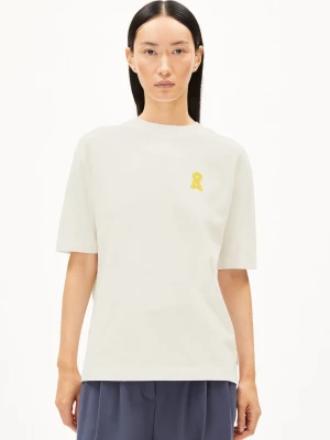 ARMEDANGELS Koszulka damska - Iconic A Tarjaa Kobiety Bawełna (100%) beżowy jednolity,