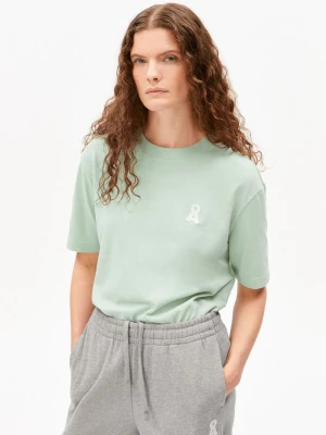 ARMEDANGELS Koszulka damska - Iconic A Tarjaa Kobiety Bawełna (100%) zielony jednolity,