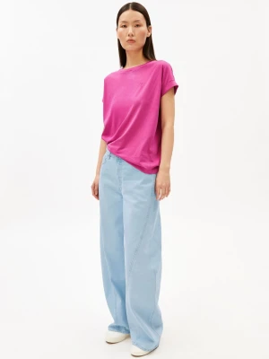 ARMEDANGELS Koszulka damska - Idaara Kobiety Bawełna (100%) wyrazisty róż,